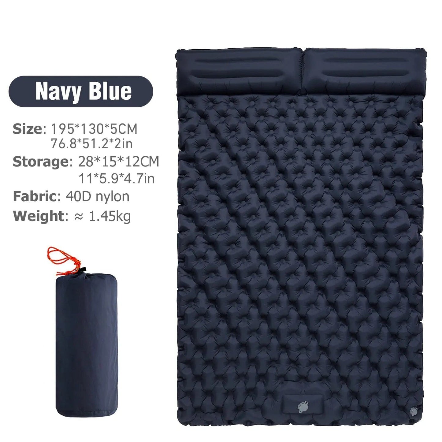 Matelas Gonflable | DuoConfort Navy Blue