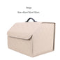 Organisateur de coffre | en cuir luxe Beige-Medium