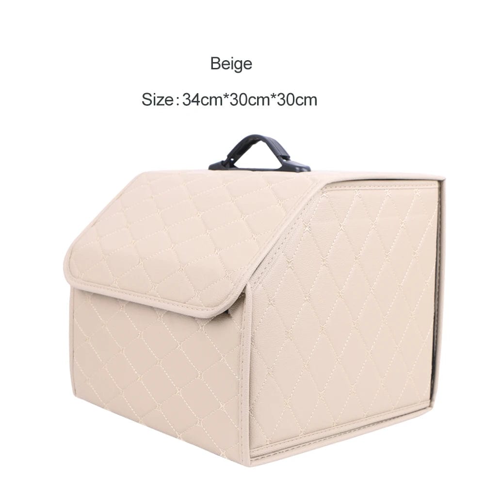 Organisateur de coffre | en cuir luxe Beige-Small