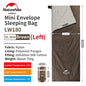 Sac de couchage | Naturehike Mini Envelope Brown XL-Size Left