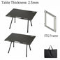 Table pliante | CampMaster 2pcs ITG Table Black