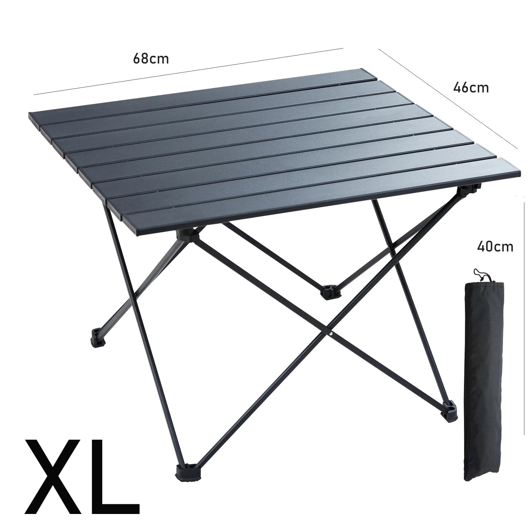 Table pliante | Outdoor SIZE XL black