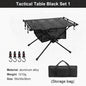 Table pliante | TacticalGear Black Table Set